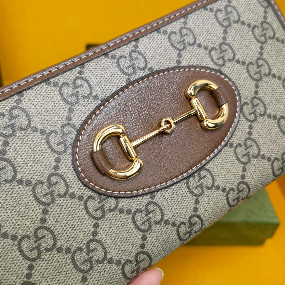 Gucci Horsebit 1955 Zip Around Wallet - Picture 7 of 9